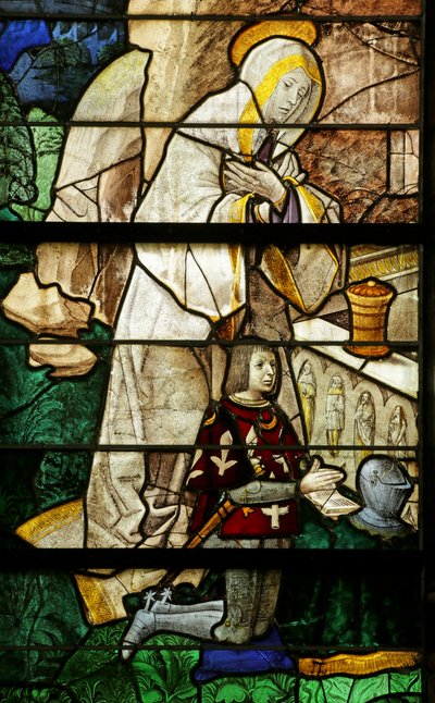 Window depicting St Mary Magdalene and the donor Jean le Picart de Radeval by Rouen School